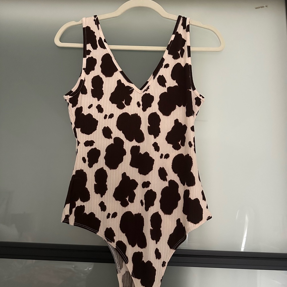 Cow Print Body Suit
